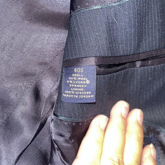 Brooks Brothers Men’s Navy Stripe Blazer 346 Size 40S - Picture 4 of 8